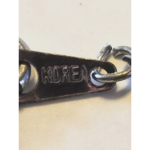 Vintage Estate Marcasite Cross Silver Tone Necklace Crucifix Religious Korea - Picture 3 of 10